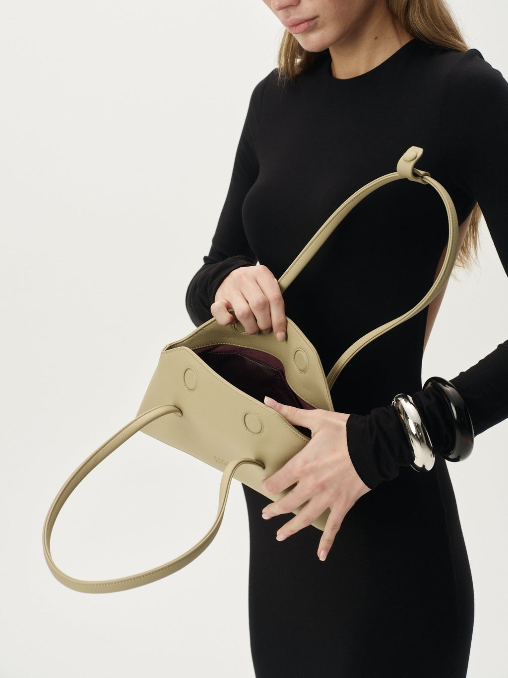 Mini sac Chrystie sable